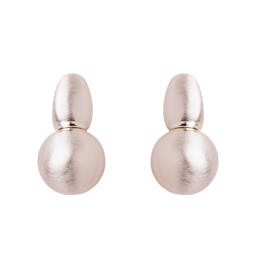 Aretes Pao Plateados